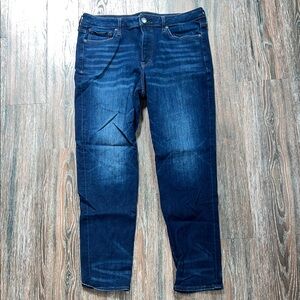 Express Hyper Stretch Dark Indigo Athletic Slim Men's Jeans 34x32